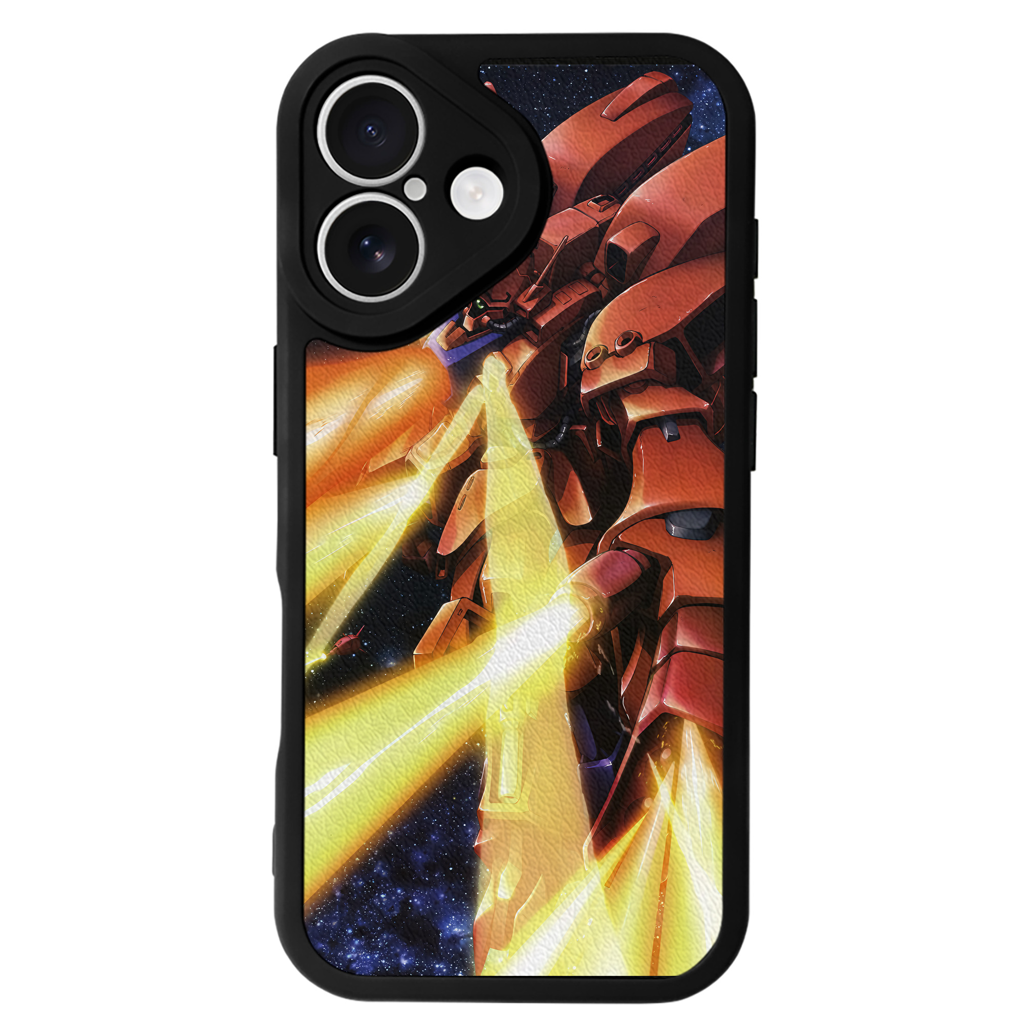 （画像用） 機動戦士ガンダム Mobile Suit Gundam 【iPhone 16シリーズ対応】シリコンスマホケース（レザー調） 材質：シリコン